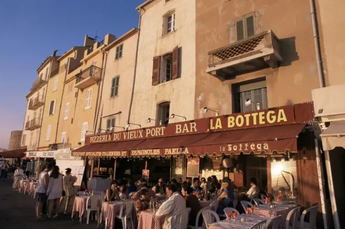 Framed Print : Restaurants around the harbour, St. Tropez, Var, Cote d Azur, Provence Framed Print : Restaurants around the harbour, St. Tropez, Var, Cote d Azur, Provence
