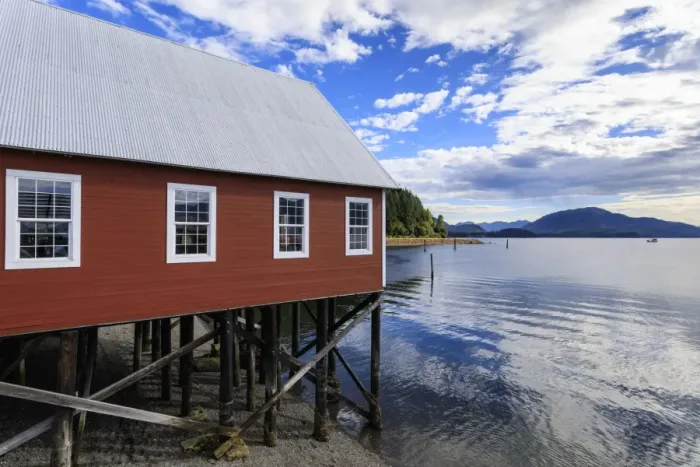 Framed Print : Restored salmon cannery museum, Icy Strait Point, Hoonah, summer, Chichagof Island Framed Print : Restored salmon cannery museum, Icy Strait Point, Hoonah, summer, Chichagof Island