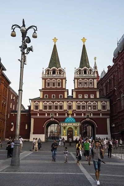 Resurrection Gate on Red Square, UNESCO World Heritage Site, Moscow, Russia, Europe