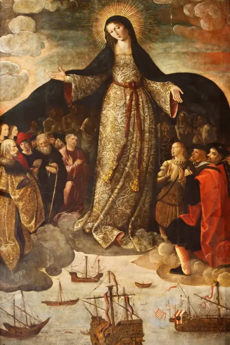 Framed Print : Retablo de la Virgen de los Mareantes (Altarpiece of the Virgin de los Mareantes) Framed Print : Retablo de la Virgen de los Mareantes (Altarpiece of the Virgin de los Mareantes)