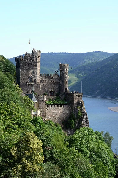 Rheinstein Castle near Trechtingshausen, Rhine Valley, Rhineland-Palatinate