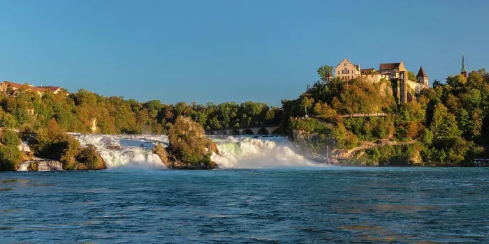 Framed Print : Rhine Falls of Schaffhausen with Schloss Laufen, Neuhausen bei Schaffhausen, Schaffhausen Canton, Switzerland, Europe Framed Print : Rhine Falls of Schaffhausen with Schloss Laufen, Neuhausen bei Schaffhausen, Schaffhausen Canton, Switzerland, Europe