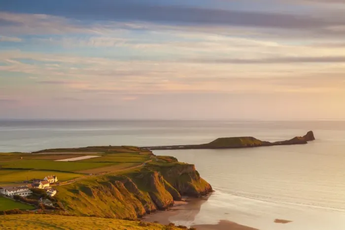 Framed Print : Rhossili Bay, Worms End, Gower Peninsula, Wales, United Kingdom, Europe Framed Print : Rhossili Bay, Worms End, Gower Peninsula, Wales, United Kingdom, Europe