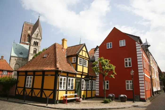 Framed Print : Ribe historic center, Ribe, Jutland, Denmark, Scandinavia, Europe Framed Print : Ribe historic center, Ribe, Jutland, Denmark, Scandinavia, Europe