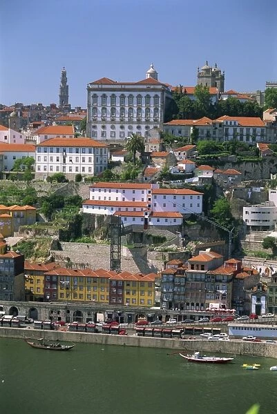 The Ribeira district on the waterfront of the Douro River