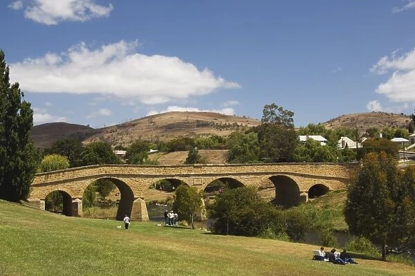 Richmond Bridge dating from 1831, Richmond, Tasmania, Australia, Pacific