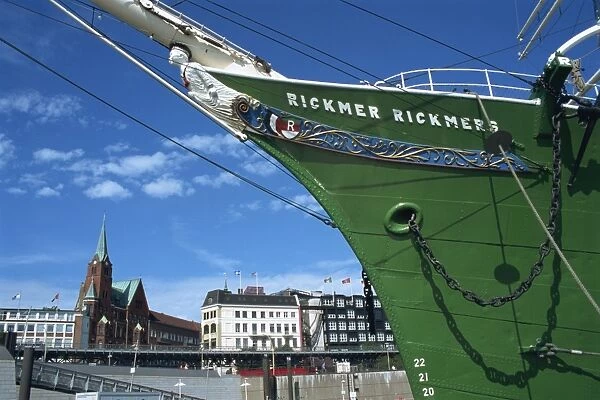 Rickmer Rickmers in harbour, Hamburg, Germany, Europe