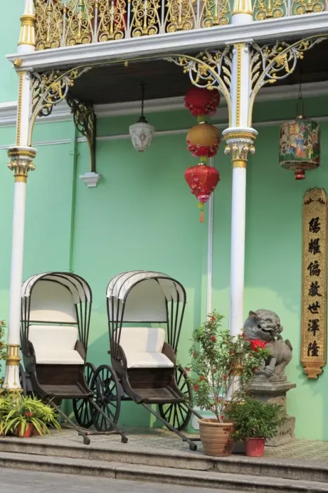 Framed Print : Rickshaws in Pinang Peranakan Mansion, Georgetown, Penang Island, Malaysia, Southeast Asia, Asia Framed Print : Rickshaws in Pinang Peranakan Mansion, Georgetown, Penang Island, Malaysia, Southeast Asia, Asia