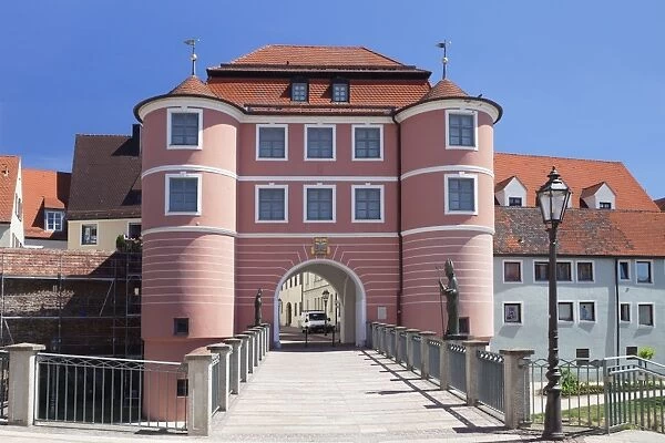 Rieder Tor gate, Donauworth, Romantic Road, Bavarian Swabia, Bavaria, Germany, Europe