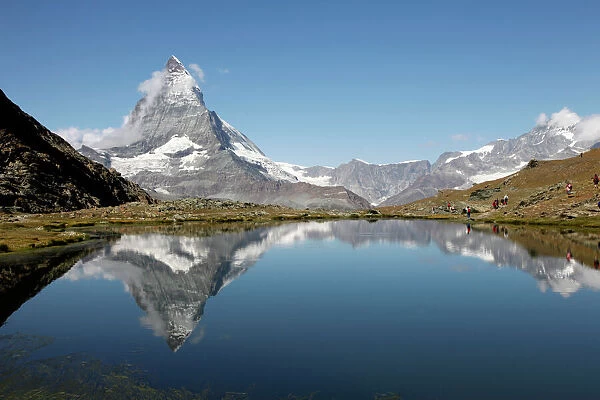 Riffelsee and the Matterhorn, Zermatt, Valais, Swiss Alps, Switzerland, Europe