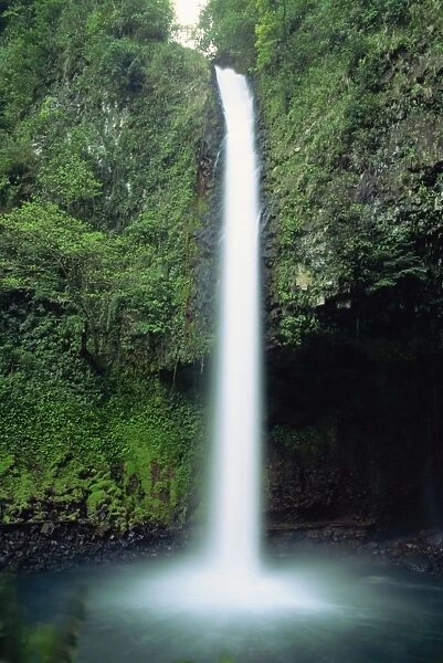 The Rio Fortuna waterfalls on the slopes of Volcan Arenal in Alajuela Province