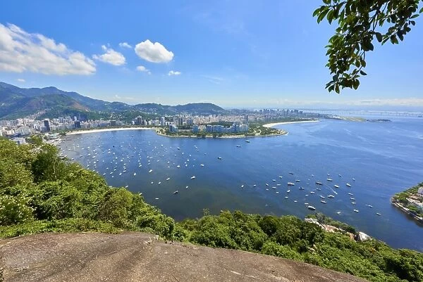 Rio de Janeiro seen from top of Morro da Urca, one of the cable car stops to the Sugarloaf