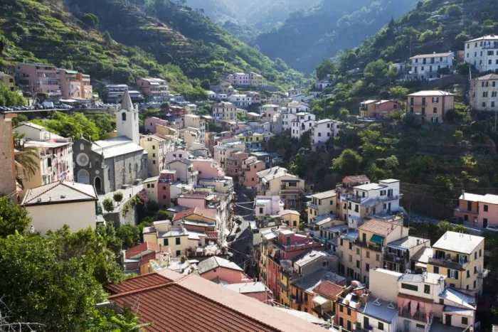 Framed Print : Riomaggiore rooftops with the Church of St. John the Baptist, Riomaggiore, Cinque Terre, UNESCO World Heritage Site, Liguria, Italy, Europe Framed Print : Riomaggiore rooftops with the Church of St. John the Baptist, Riomaggiore, Cinque Terre, UNESCO World Heritage Site, Liguria, Italy, Europe