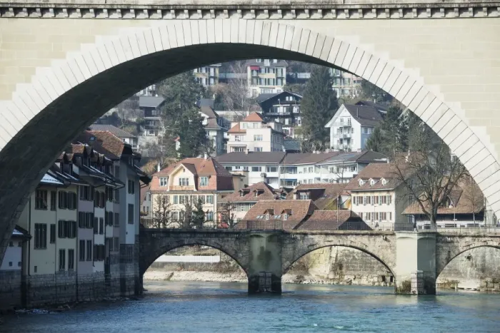 Framed Print : River Aar, Bern, Switzerland, Europe Framed Print : River Aar, Bern, Switzerland, Europe