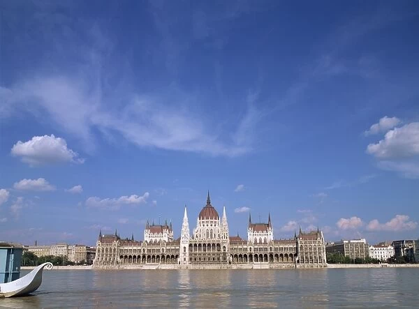 The River Danube and the Parliament Building in Budapest