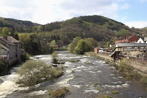 River Dee, Llangollen, Dee Valley, Denbighshire, North Wales, Wales, United Kingdom, Europe