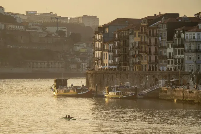 Framed Print : River Douro at sunset, Porto, Porto District, Norte, Portugal, Europe Framed Print : River Douro at sunset, Porto, Porto District, Norte, Portugal, Europe