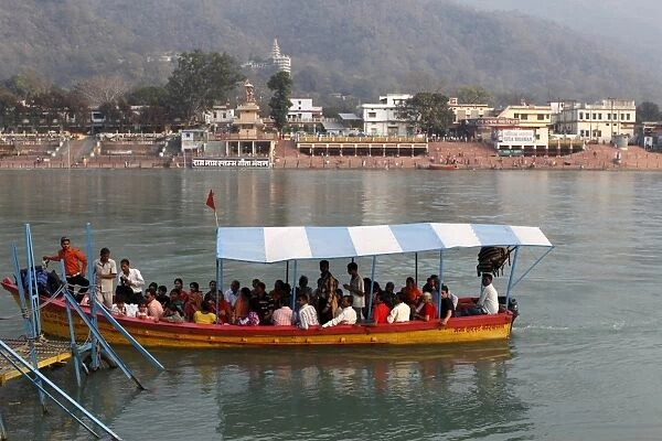 River Ganges boat, Rishikesh, Uttarakhand, India, Asia