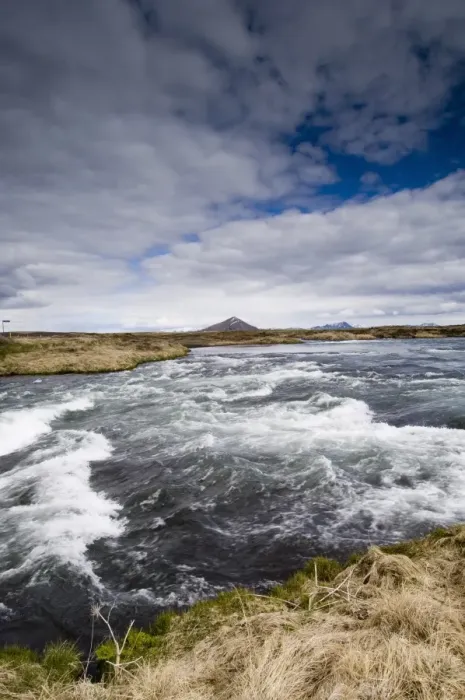 Framed Print : River Laxa flowing out of Lake Myvatn, Skutustaoir near Reykjahlid, Iceland Framed Print : River Laxa flowing out of Lake Myvatn, Skutustaoir near Reykjahlid, Iceland