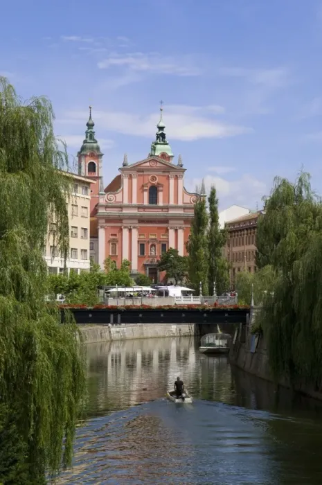 Framed Print : River Ljubljanica Framed Print : River Ljubljanica