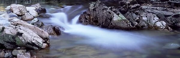 River Nevis flowing between rocks