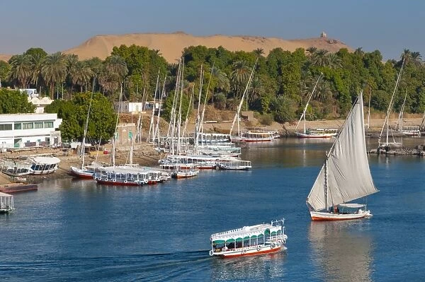 River Nile, Aswan, Upper Egypt, Egypt, North Africa, Africa