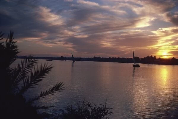 River Nile at Luxor, Egypt, North Africa, Africa