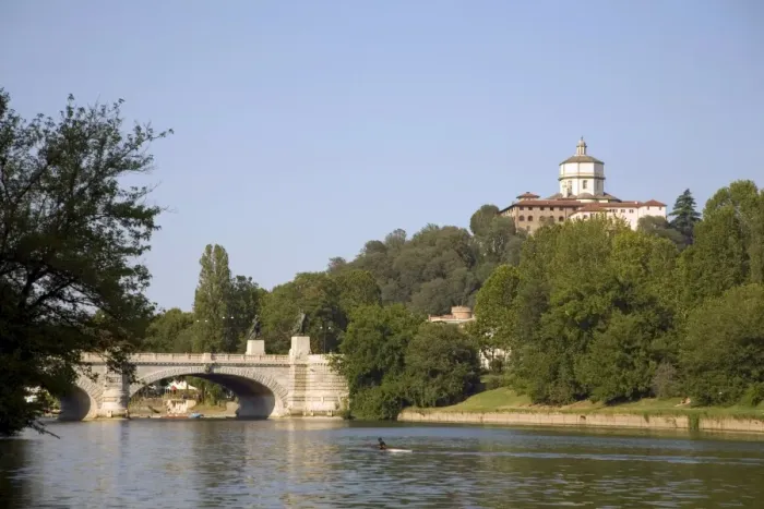 Framed Print : The River Po, Turin, Piedmont, Italy, Europe Framed Print : The River Po, Turin, Piedmont, Italy, Europe