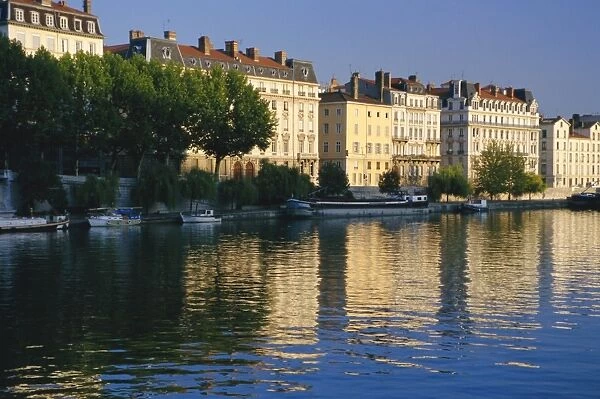River Saone, Lyon, Rhone valley, France, Europe