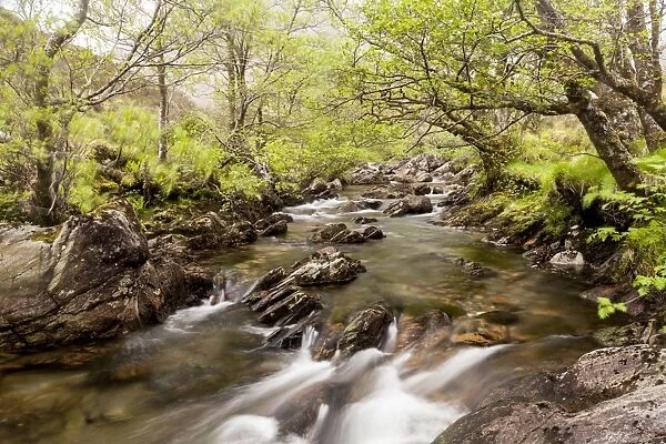 The River Undalain in Glen Undalain, Highlands, Scotland, United Kingdom, Europe