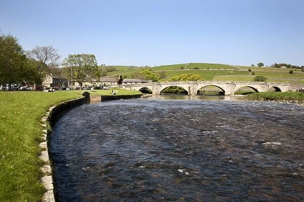 The River Wharfe at Burnsall, Wharfedale, Yorkshire Dales, Yorkshire, England, United Kingdom, Europe
