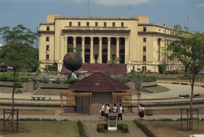 Framed Print : Rizal Park and the Department of Finance in Manila Framed Print : Rizal Park and the Department of Finance in Manila