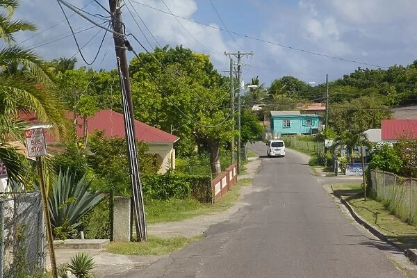 Road to Long Bay, St. Peter, Antigua, Leeward Islands, West Indies, Caribbean, Central America