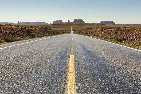 The road to Monument Valley, Navajo Tribal Park, Arizona, United States of America