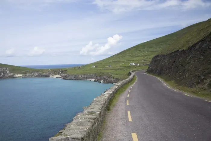 Framed Print : Roadway along picturesque coastline in the Dingle Peninsula, County Kerry Framed Print : Roadway along picturesque coastline in the Dingle Peninsula, County Kerry
