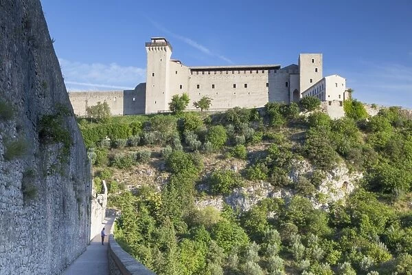 Rocca Albornoziana and Ponte delle Torri, Spoleto, Umbria, Italy, Europe