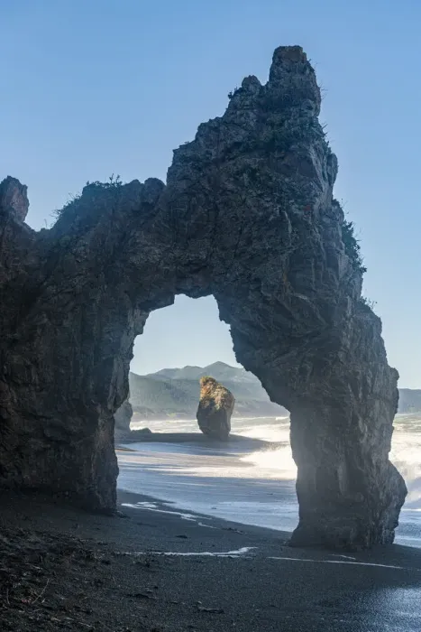 Framed Print : Rock arch, Cape giant, Sakhalin, Russia, Eurasia Framed Print : Rock arch, Cape giant, Sakhalin, Russia, Eurasia