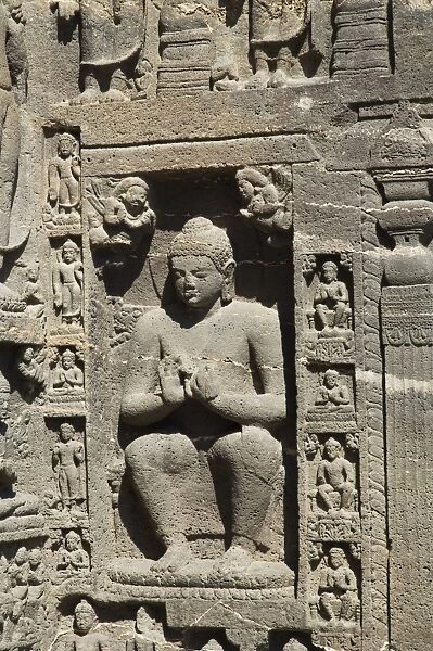 Rock carvings Ajanta Cave complex