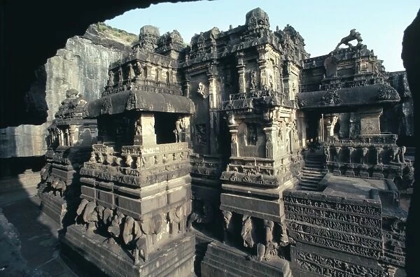 Rock-cut Kailasa temple