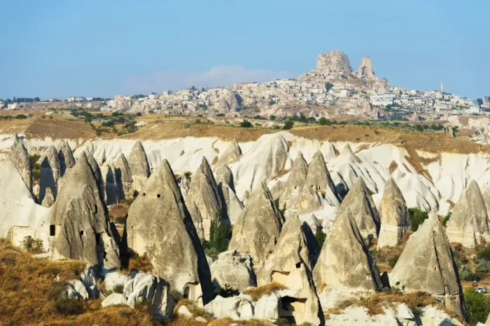 Framed Print : Rock-cut topography at Uchisar, UNESCO World Heritage Site, Cappadocia, Anatolia Framed Print : Rock-cut topography at Uchisar, UNESCO World Heritage Site, Cappadocia, Anatolia
