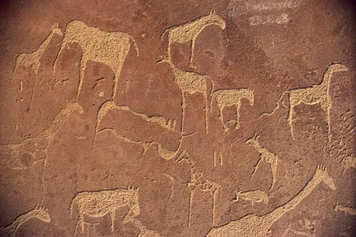 Framed Print : Rock engravings Framed Print : Rock engravings