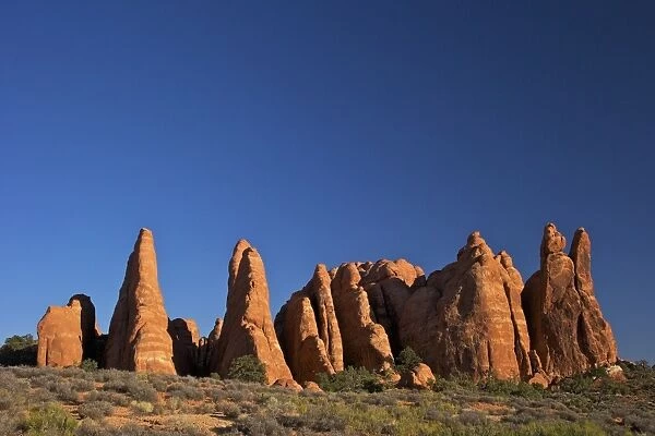 Rock formation, Devils Garden Trailhead, Arches National Park, Moab, Utah, United States of America, North America