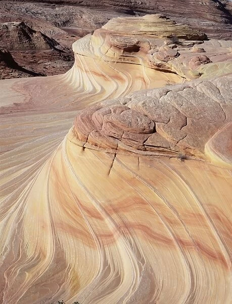 Rock formation known as Swirls