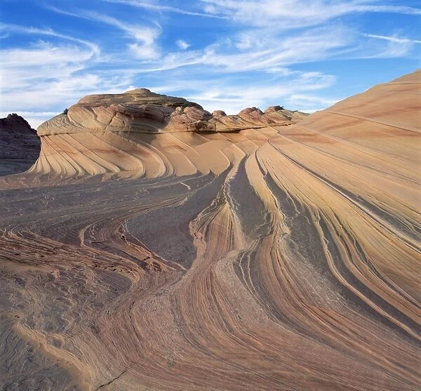 Rock formation known as Swirls on Colorado Plateau