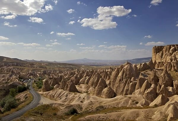 Rock formation near Goreme, Cappadocia, Anatolia, Turkey, Asia Minor, Eurasia
