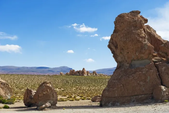 Framed Print : Rock formations in the altiplano desert, Bolivia, South America Framed Print : Rock formations in the altiplano desert, Bolivia, South America