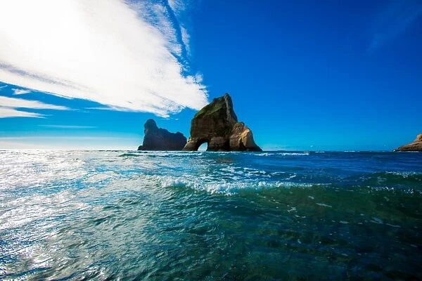 Rock Formations in Golden Bay, Tasman Region, South Island, New Zealand, Pacific