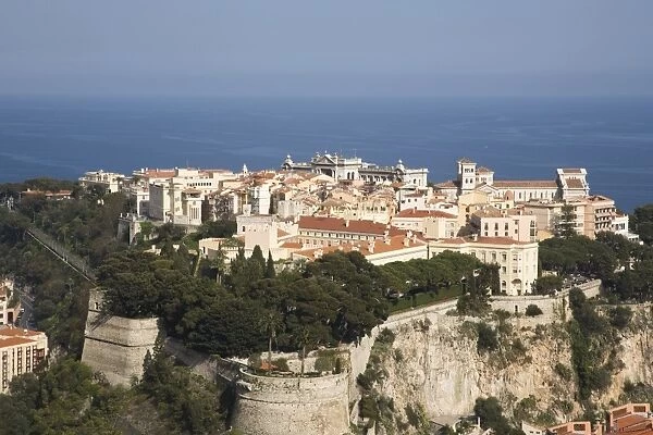 The Rock, Monaco, Cote d Azur, Mediterranean, Europe
