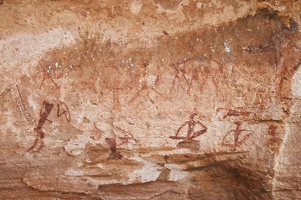 Rock paintings, Twyfelfontein, UNESCO World Heritage Site, Damaraland, Kunene Region, Namibia, Africa