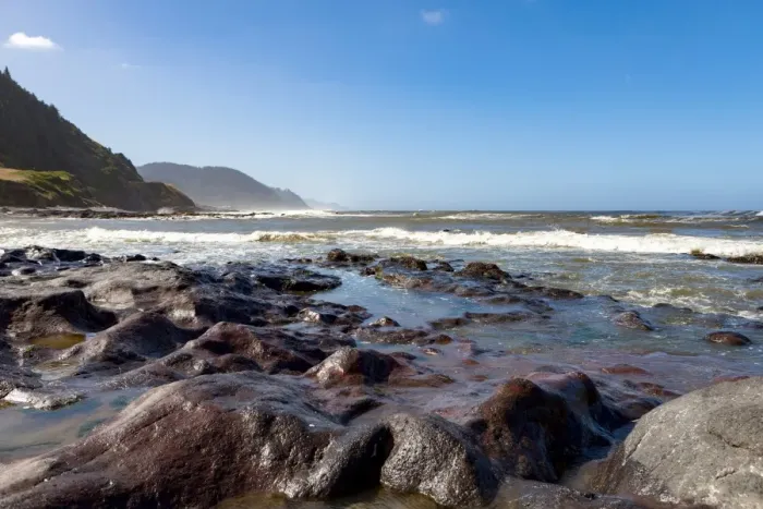 Framed Print : Rock pools on the dramatic coastline of the Pacific Northwest, United States of America Framed Print : Rock pools on the dramatic coastline of the Pacific Northwest, United States of America